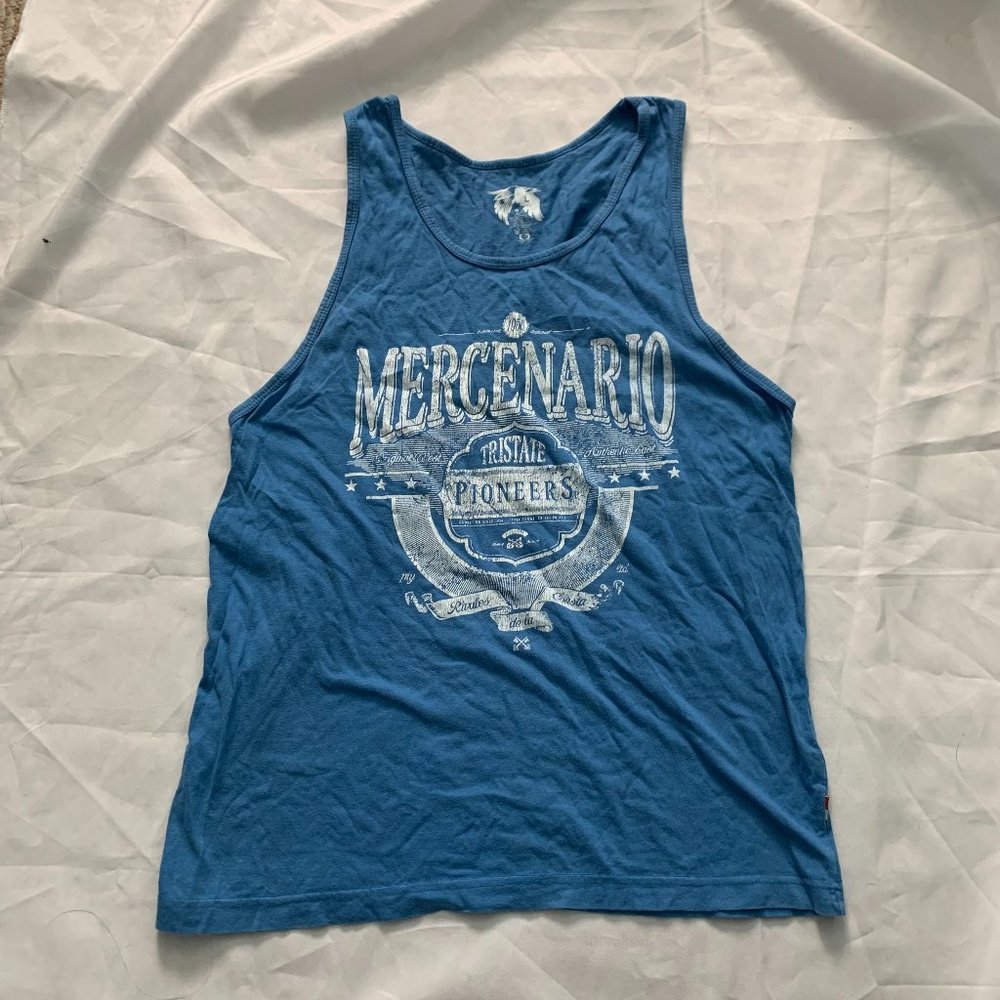 Cotton On - Men's Sleeveless Tank - Blue